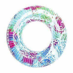 Bestway H2O Vinyl Inflatable High Velocity Tire Tube Swim Ring w/handles 35” 2pc